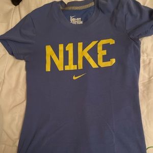 Nike Logo Dri Fit Graphic Tee Shirt